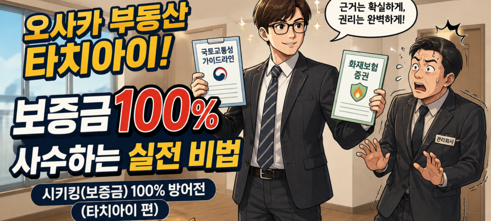 [오사카 부동산] 악덕 업자 참교육? 15년 차가 말하는 오사카 이사 시 시키킹(보증금) 100% 방어전 후기
