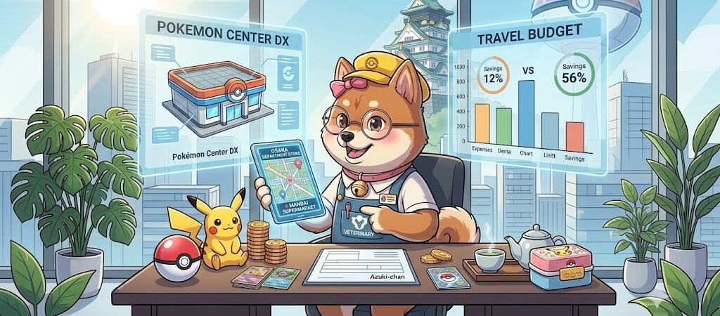 [오사카 가족여행] 오사카 포켓몬 센터 우메다점 vs 신사이바시점 완벽 비교 및 필수 쇼핑 리스트 총정리
